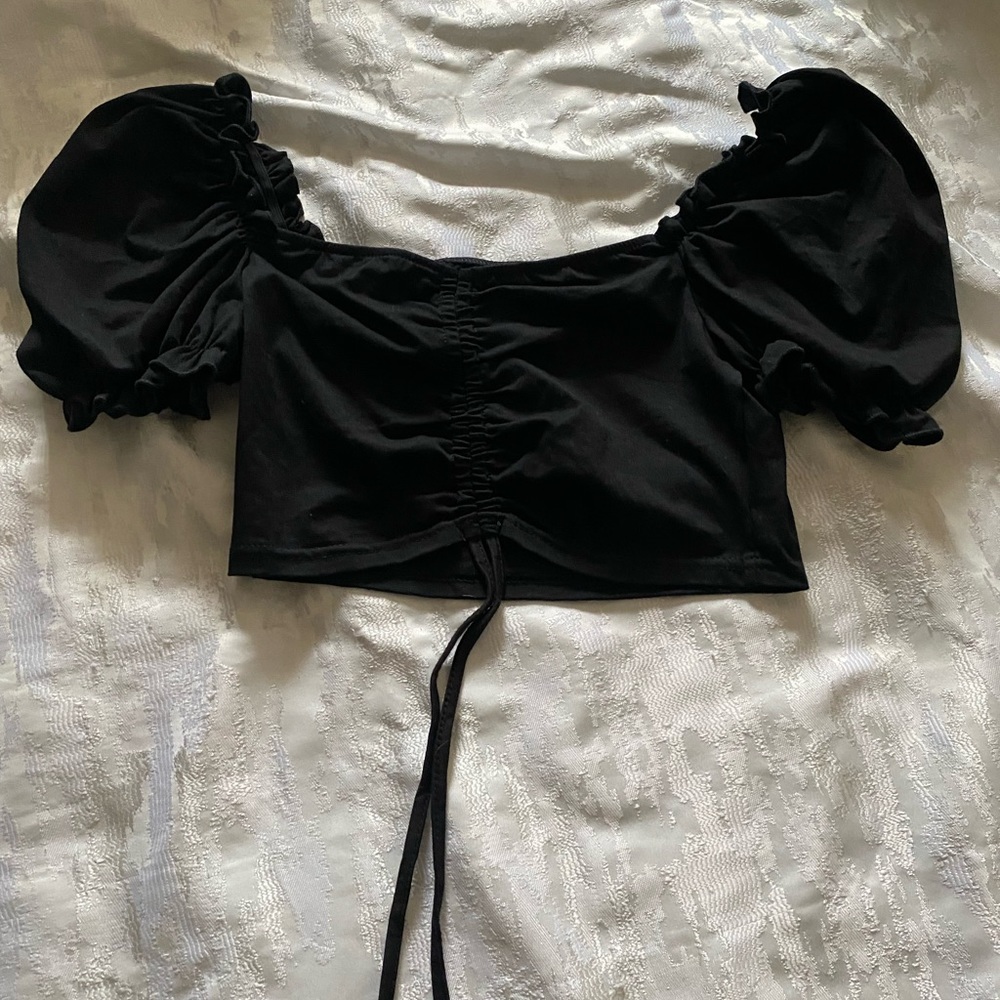 Black crop top